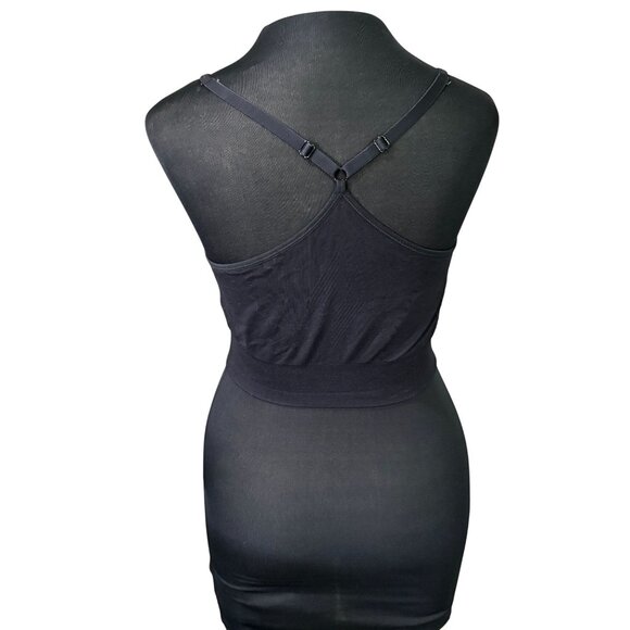 Pro-Fit Seamless Black Sports Bra XL Adjustable Straps Lightweight - Picture 3 of 6